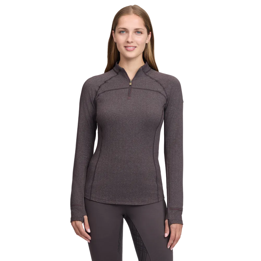 IT09401 LeMieux Women's Heritage Herringbone Base Layer - Cocoa
