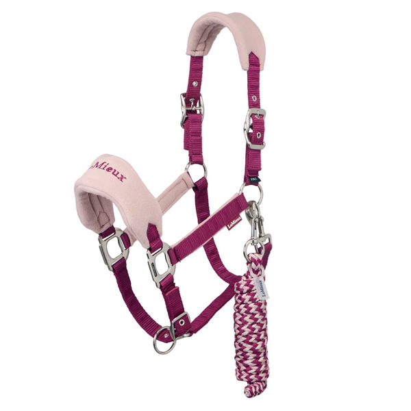 IT09412 LeMieux Vogue Headcollar Halter & Lead Rope Set - Blackberry