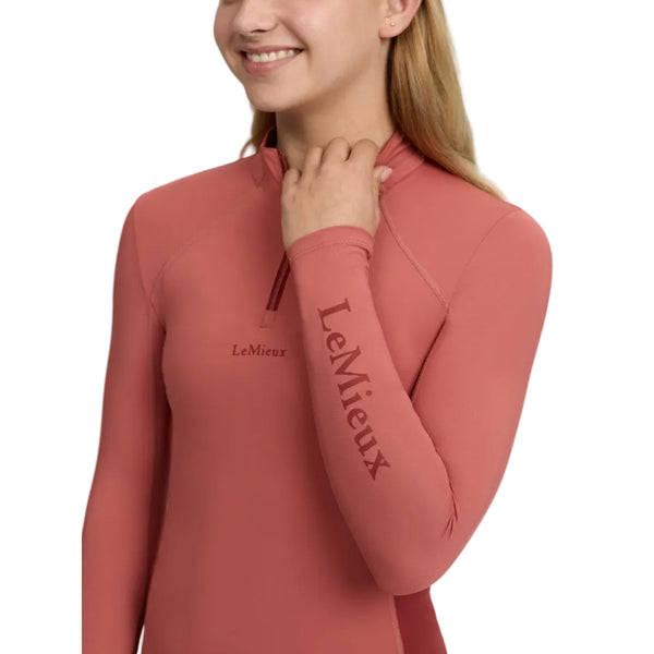 IT09480 LeMieux Young Rider Classique Base Layer Long Sleeve Shirt - Spiced Earth