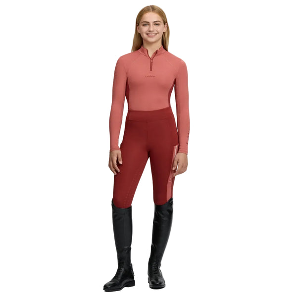 IT09480 LeMieux Young Rider Classique Base Layer Long Sleeve Shirt - Spiced Earth