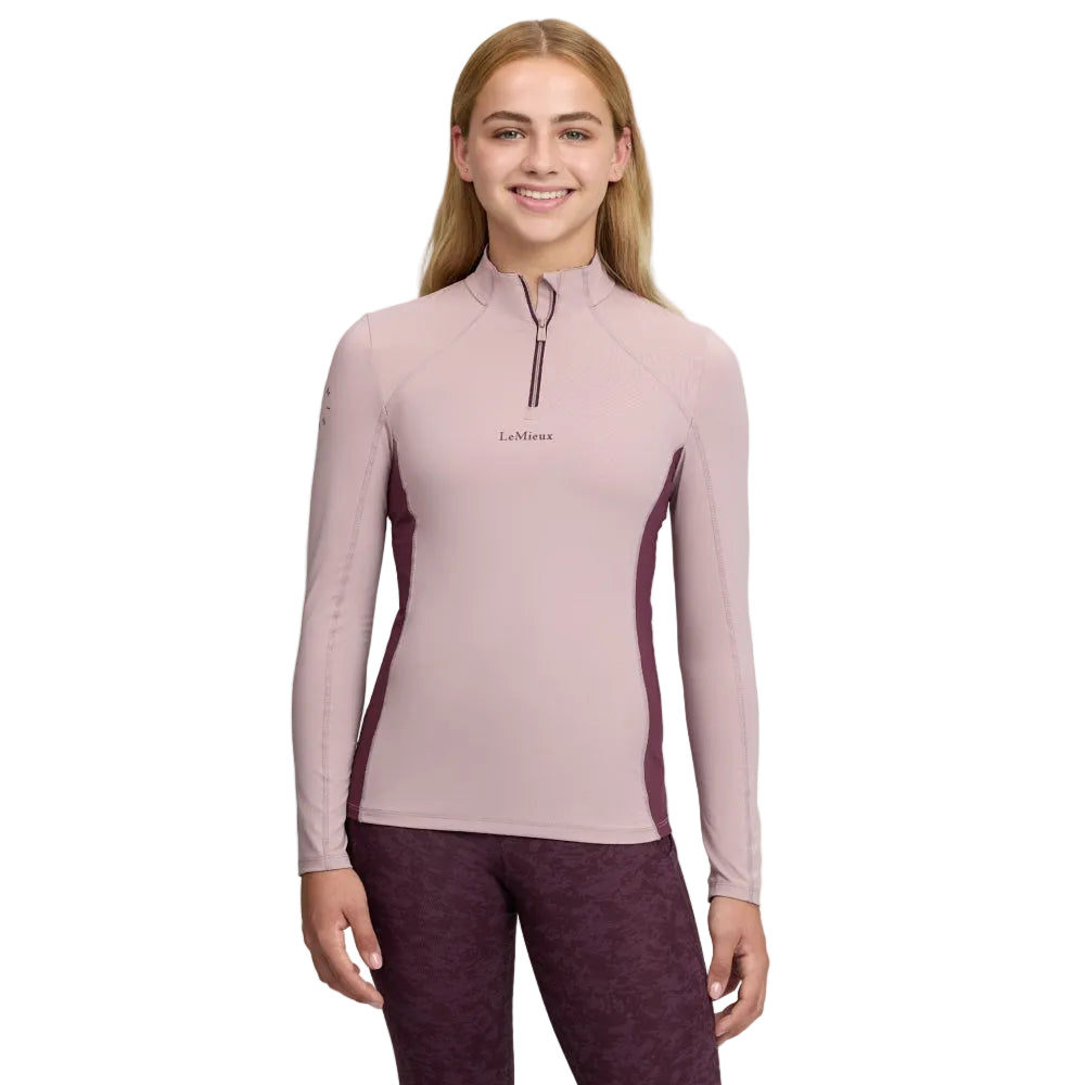 IT09481 LeMieux Young Rider Classique Base Layer Long Sleeve Shirt - Wild Rose