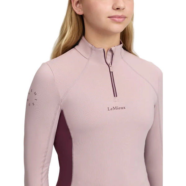 IT09481 LeMieux Young Rider Classique Base Layer Long Sleeve Shirt - Wild Rose