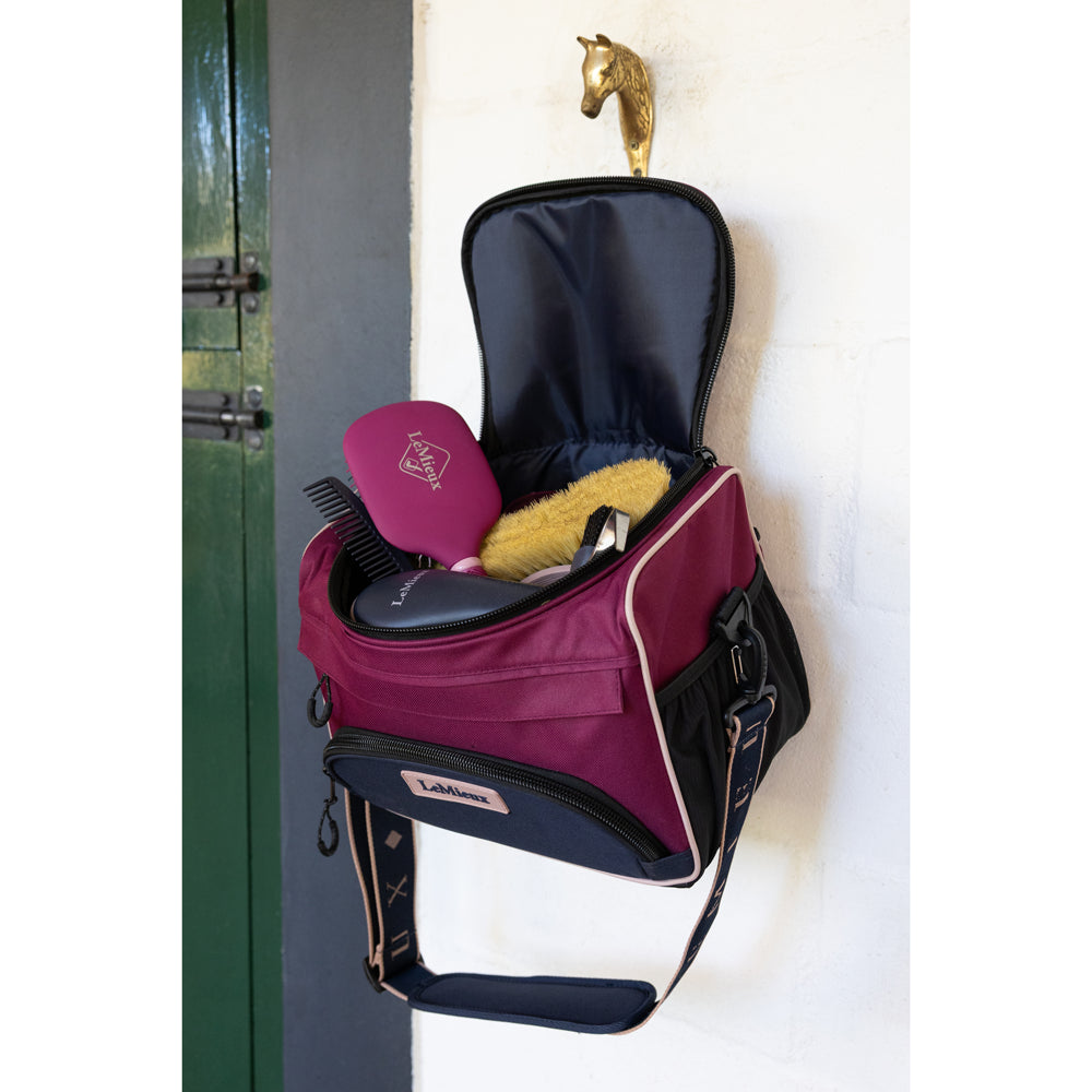 IT09515 LeMieux Elite ProKit Lite Grooming Bag Groom Tote - Blackberry
