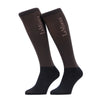 IT09572 LeMieux Competition Logo 2 Pack Socks - Cocoa