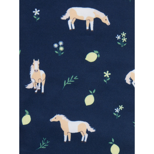 IT09579 LeMieux Adult Footsie Riding Boot Socks - Lemon Navy Print