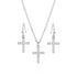 JS4543 Montana Silversmiths Unwavering Cross Jewelry Set