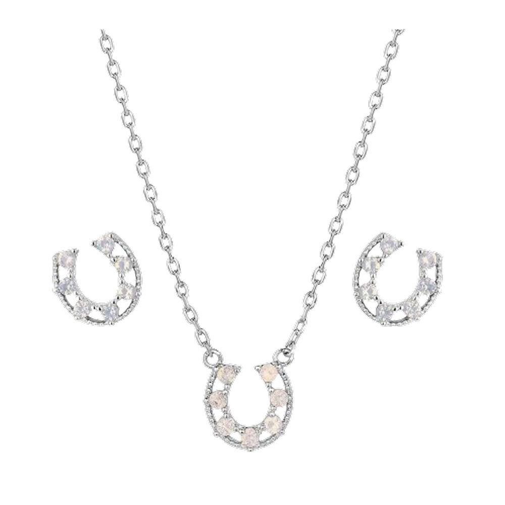 JS5769 Montana Silversmiths Delicate Glamour Opal Jewelry Set