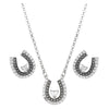 JS6307 Montana Silversmiths Lovely and Lucky Horseshoe Jewelry Set