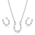 JS6479 Montana Silversmiths Lucky Stride Horseshoe Jewelry Set