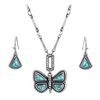 JS6527 Montana Silversmiths Set Me Free Turquoise Jewelry Set