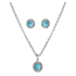 JS6540 Montana Silversmiths Northern Sky Turquoise Jewelry Set