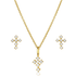 JS6621 Montana Silversmiths Mighty Golden Cross Jewelry Set