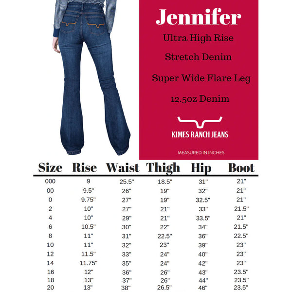 Kimes Ranch Women's Jennifer Ultra High Rise Trouser Jean -Light Wash