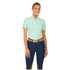 LCY831 RJ Classics Women's Lucy 1/4 Zip Short Sleeve English Schooling Shirt - Green Coastal Palm