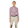 LIB829 RJ Classics Women's Libby 1/4 Zip Long Sleeve Schooling Shirt - Mauve Chains