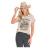 LW21T07982 Panhandle Women's Wild West Cowboys Short Sleeve Tee - Natural
