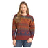 LW32T07120 Panhandle Women's Long Sleeve Oversized Horse Serape Sweater - Rust