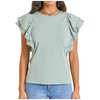 LW51T05809 Panhandle Slim Women's Flutter Sleeve Shirt - Jade
