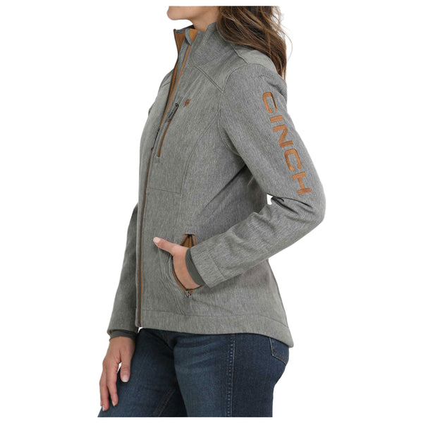 MAJ9856004 Cinch Women's Conceal Carry Long Sleeve Bonded Jacket - Charcoal
