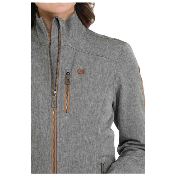 MAJ9856004 Cinch Women's Conceal Carry Long Sleeve Bonded Jacket - Charcoal