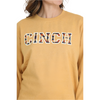 MAK7905006 Cinch Women's Long Sleeve Logo Sweatshirt - Gold