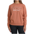 MAK7905008 Cinch Women's Long Sleeve Logo Sweatshirt - Orange
