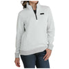 MAK9822003 Cinch Women's Long Sleeve 1/4 Zip Pull Over - Grey