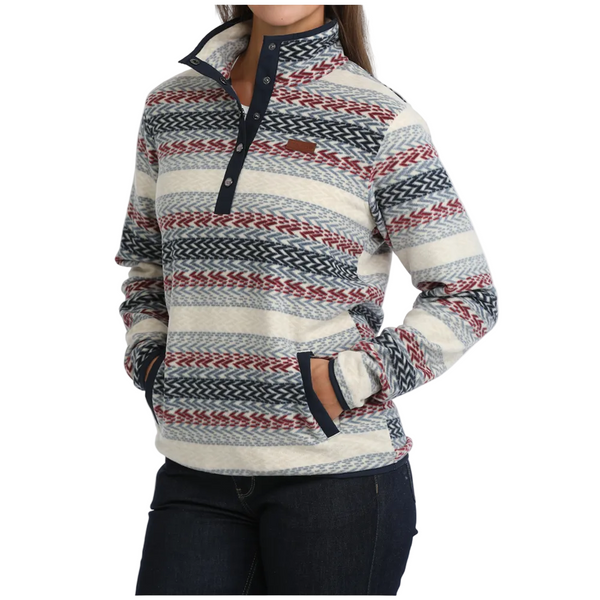 MAK9909006 Cinch Women's Fleece Pullover - Cream