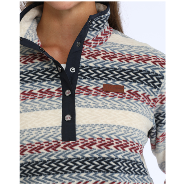 MAK9909006 Cinch Women's Fleece Pullover - Cream