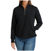 MAK9936002 Cinch Women's 1/4 Zip Long Sleeve Pullover - Black