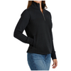 MAK9936002 Cinch Women's 1/4 Zip Long Sleeve Pullover - Black