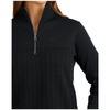 MAK9936002 Cinch Women's 1/4 Zip Long Sleeve Pullover - Black