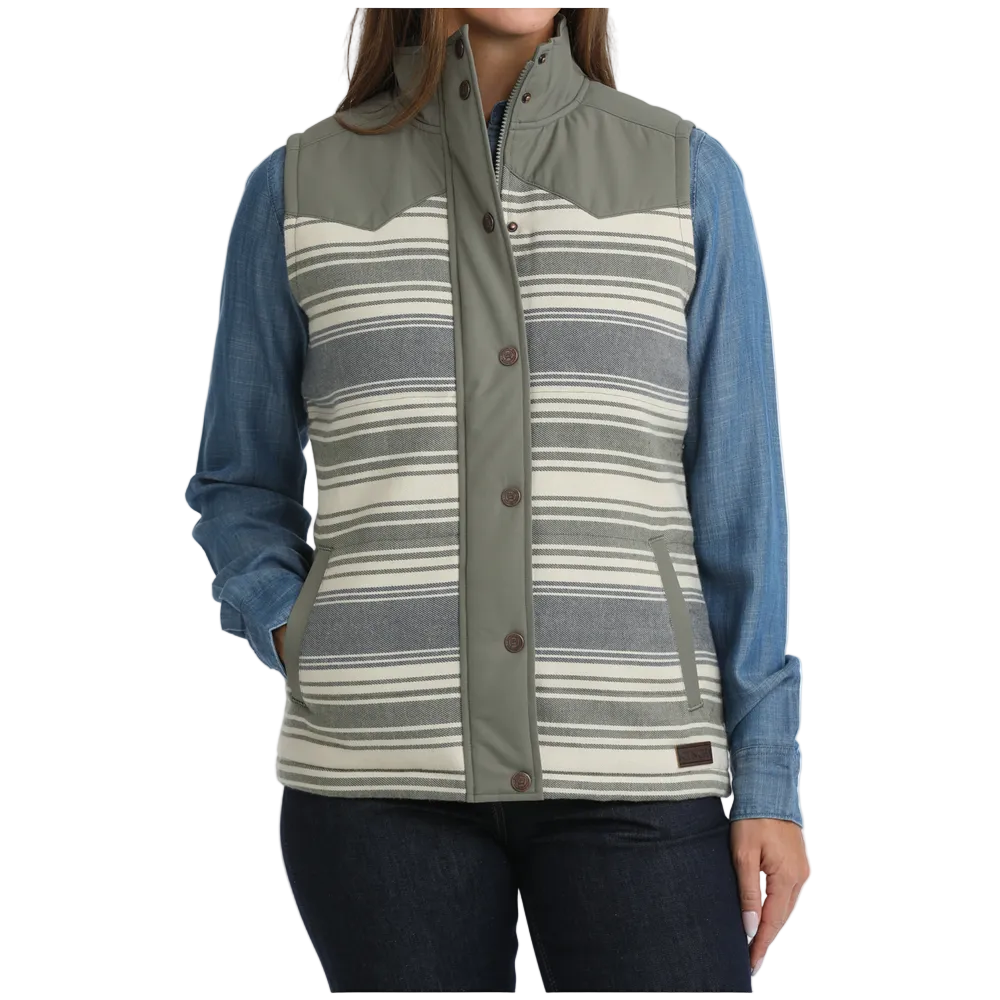 MAV9884004 Cinch Women's Quilted Twill Vest - Multicolor