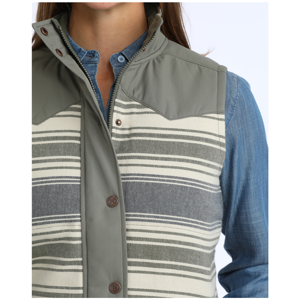 MAV9884004 Cinch Women's Quilted Twill Vest - Multicolor