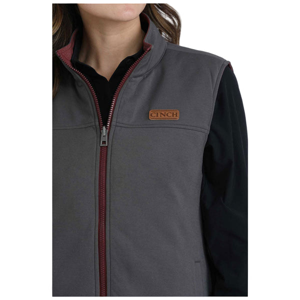MAV9923002 Cinch Women's Burgundy Reversible Vest
