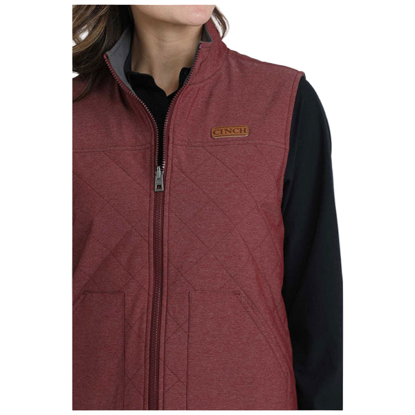 MAV9923002 Cinch Women's Burgundy Reversible Vest