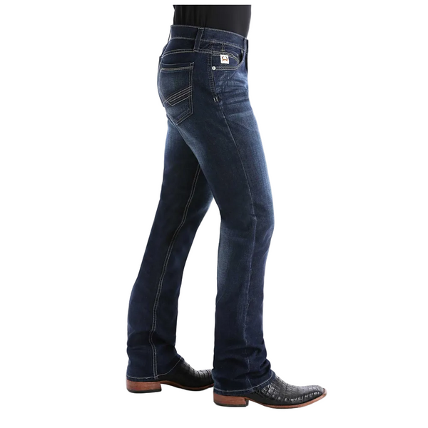 MB65436001 Cinch Men's Ian Slim Fit Boot Cut Jeans - Dark Stonewash