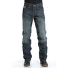 MB92834019 Cinch Men's White Label Relaxed Fit Dark Stonewash Rigid Jeans