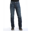 MB98034006 Cinch Men's Silver Label Mid Rise Straight Leg Dark Stonewash Performance Jeans