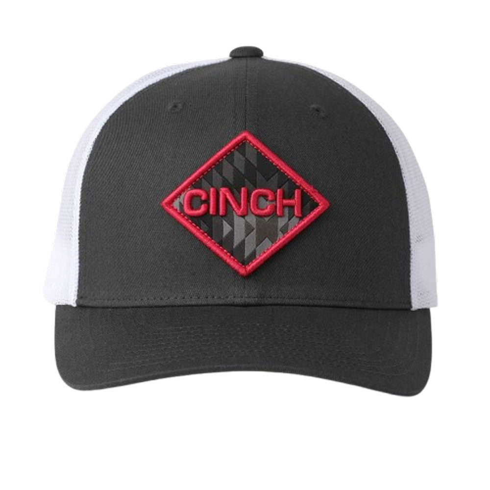 MHC7901011 Cinch Women's Logo Trucker Cap - Grey/White
