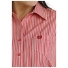 MSW9163023 Cinch Women's ArenaFlex Long Sleeve Western Shirt - Red Print