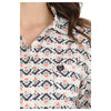 MSW9163031 Cinch Women's ArenaFlex Long Sleeve Western Shirt - White Aztec Print