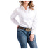 MSW9164026 Cinch Women's Solid White Long Sleeve Button Up Western Shirt