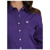 MSW9164076 Cinch Women's Long Sleeve Solid Western Shirt - Purple