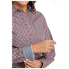 MSW9164206 Cinch Women's Long Sleeve Western Button Down Shirt - Pink Print