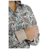 MSW9164218 Cinch Women's Long Sleeve Button Shirt - Light Blue Paisley