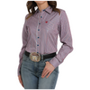 MSW9164249 Cinch Women's Long Sleeve Western Button Up Shirt - Multicolor Stripe