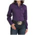 MSW9164256 Cinch Women's Long Sleeve Button Up Western Shirt - Purple