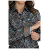MSW9164257 Cinch Women's Long Sleeve Button Up Western Shirt - Multicolor Paisley