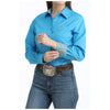 MSW9164260 Cinch Women's Long Sleeve Western Button down Shirt - Blue
